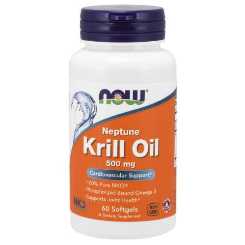 NOW NEPTUNE KRILL OIL 500MG CAPS 60'S