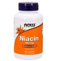 NOW NIACIN VITAMIN B3 500MG TABS 100'S