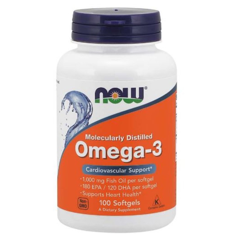 NOW OMEGA 3 1000MG CAPSULE 100'S