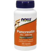 NOW PANCREATIN 200MG CAPS 100'S