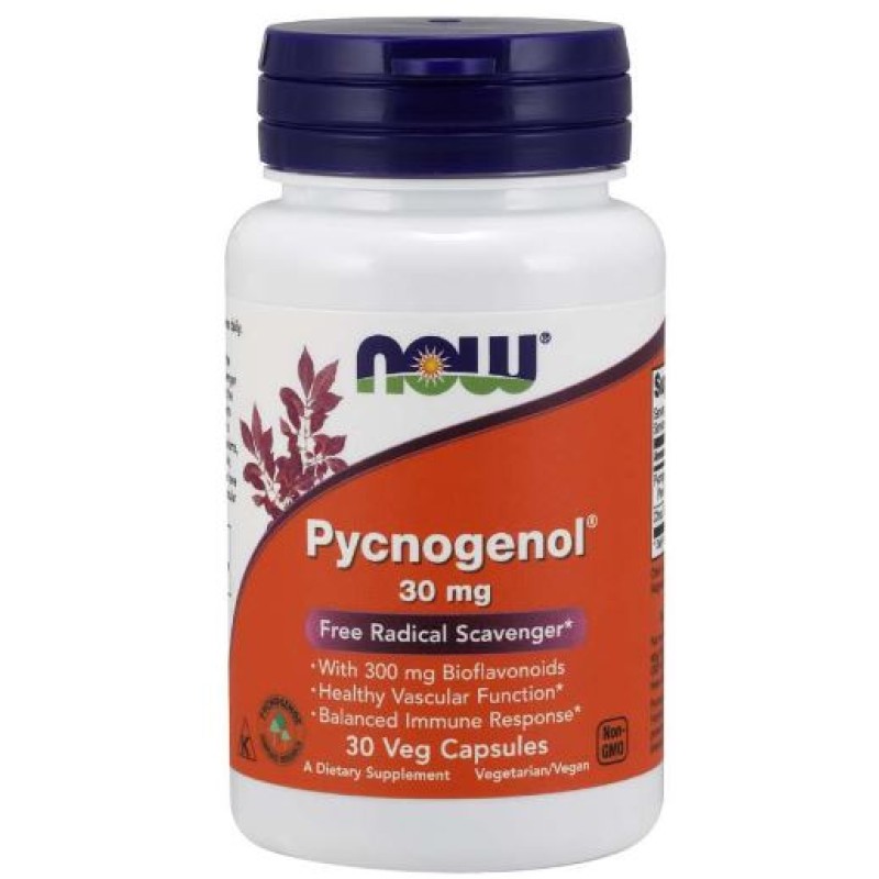 NOW PYCNOGENOL 30MG CAPS 60'S