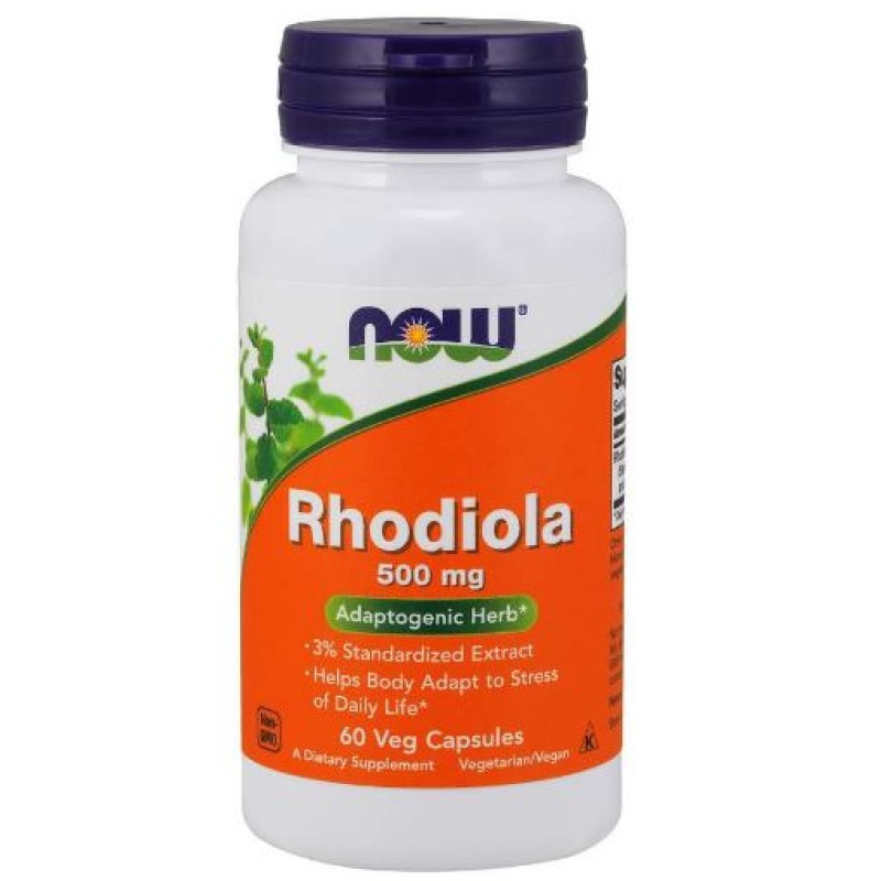 NOW RHODIOLA  500MG CAPS 60S