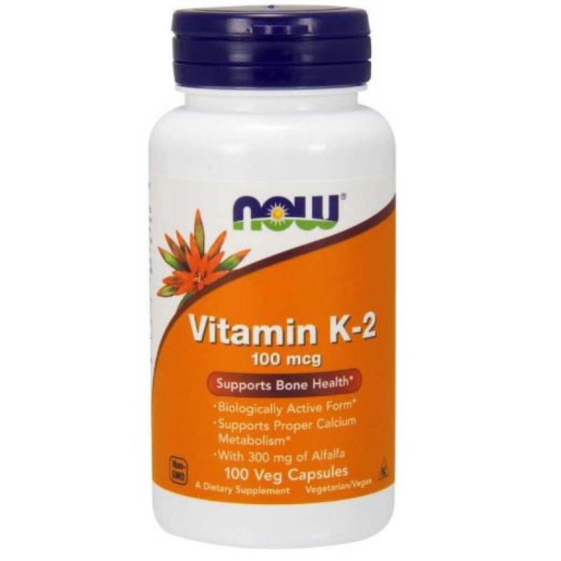 NOW VITAMIN K2 100MCG CAPS 100'S