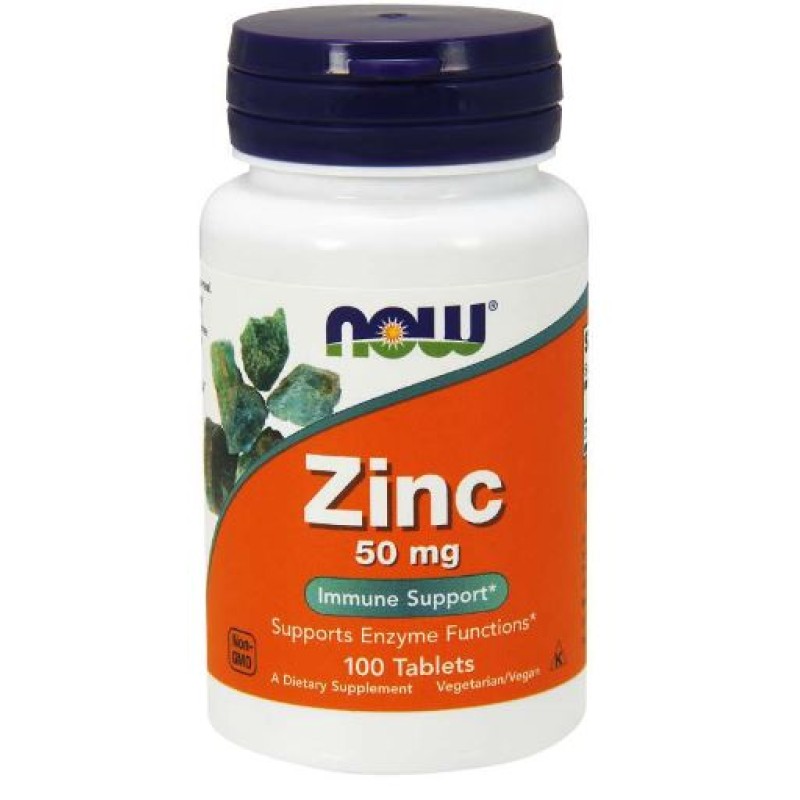 NOW ZINC GLUCONATE 50MG 100TABLETS