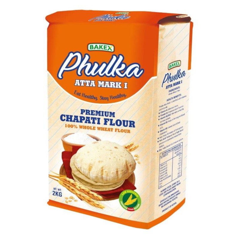 PHULKA ATTA MARK1 PREMIUM  CHAPATI FLOUR 2KG