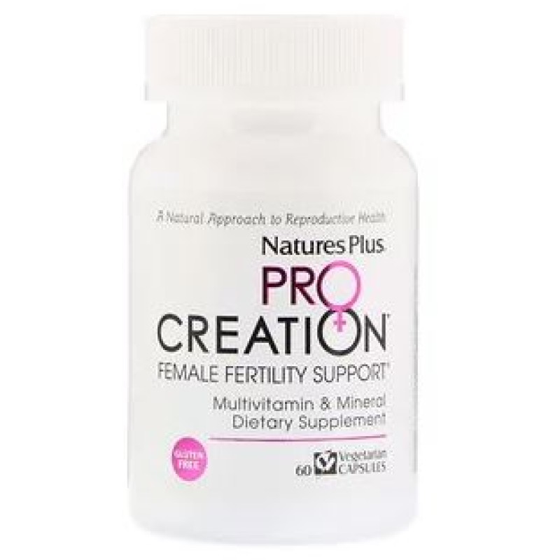 NATURES PLUS PROCREATION FEMALE FERTILITY SUPPORT CAPS 60'S