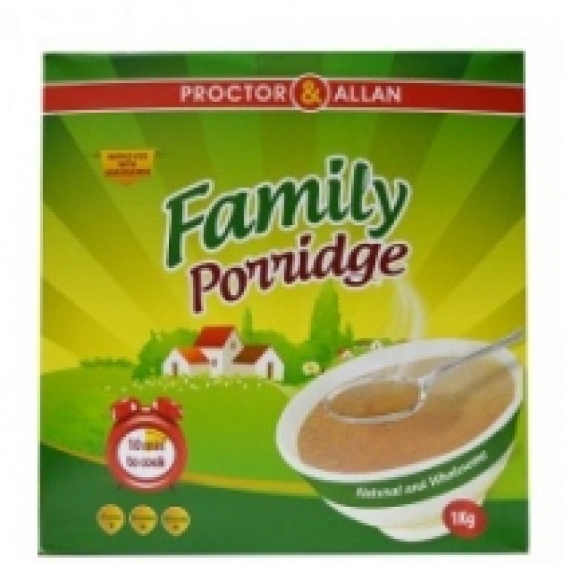 PROCTOR AND ALLAN FAMILY PORRIDGE 1KG PROCTOR AND ALLAN FAMILY PORRIDGE 1KG