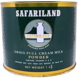 SAFARILAND DRIED FULL CREAM MILK POWDER TIN 900g