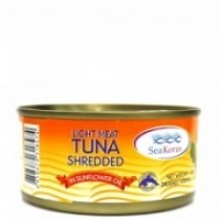 SEA KORUS 185G TUNA SHREDDED IN SUNFLOWER OIL