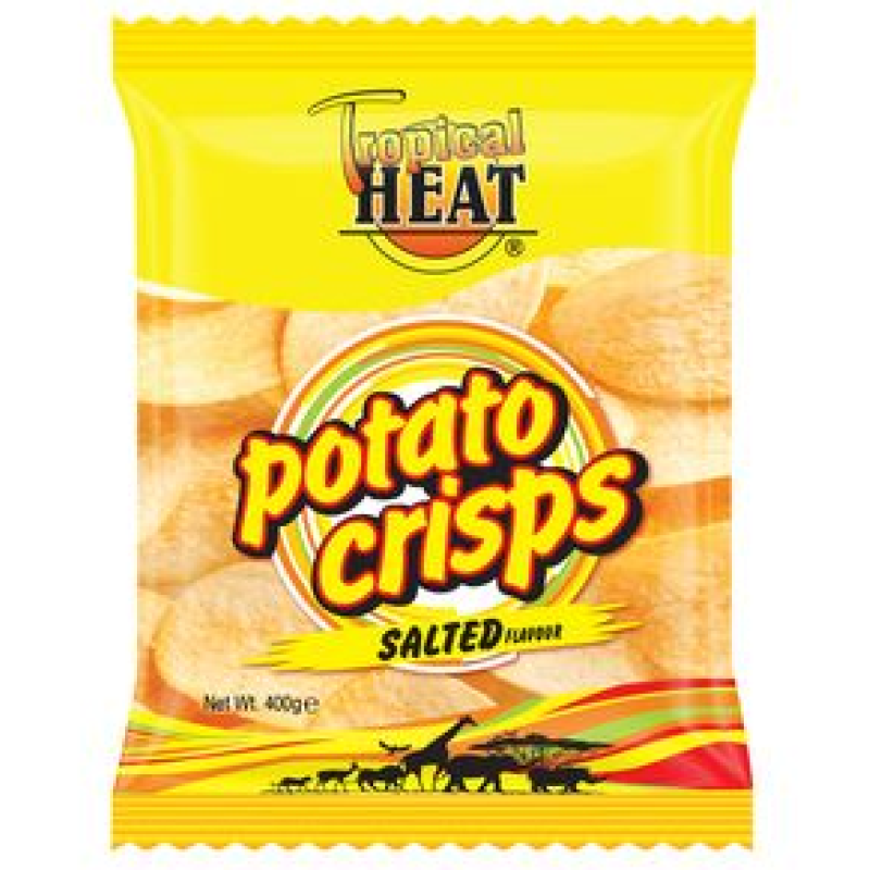 TROPICAL HEAT POTATO CRISPS SALTED 400G