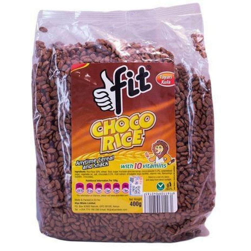 FIT CHOCO RICE CEREAL 400G