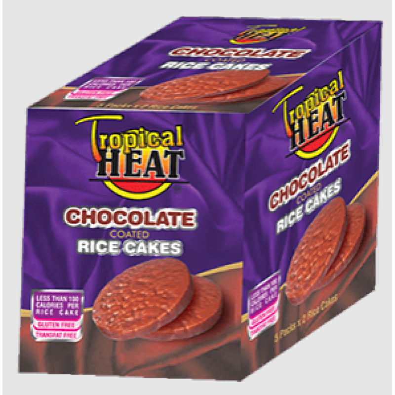 Tropical Heat Chocolate Rice Cakes 150g