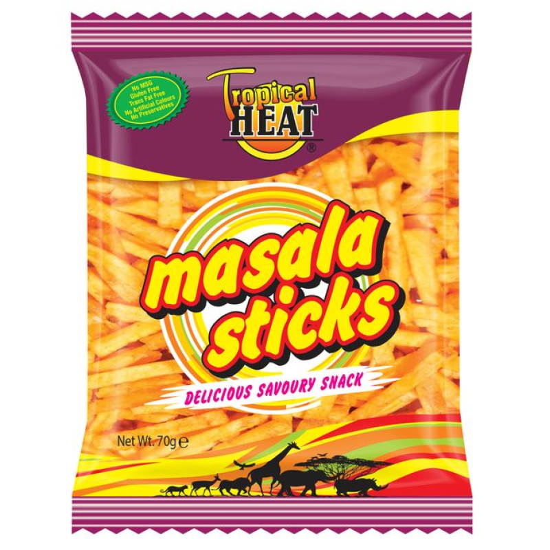 TROPICAL HEAT POTATO STICKS-MASALA STICKS 70G