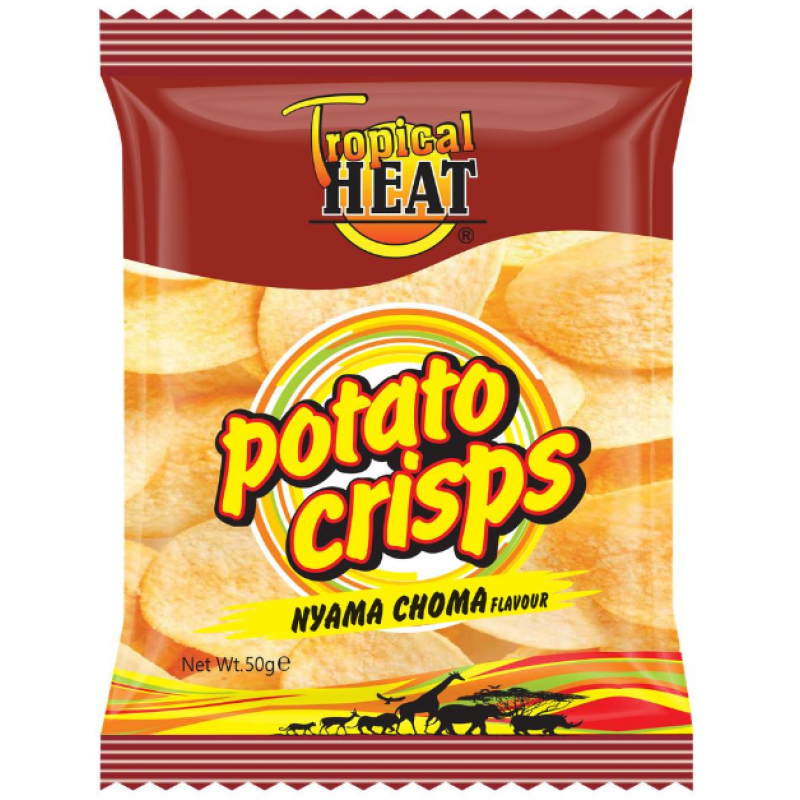 TROPICAL HEAT POTATO CRISPS NYAMA CHOMA 50G