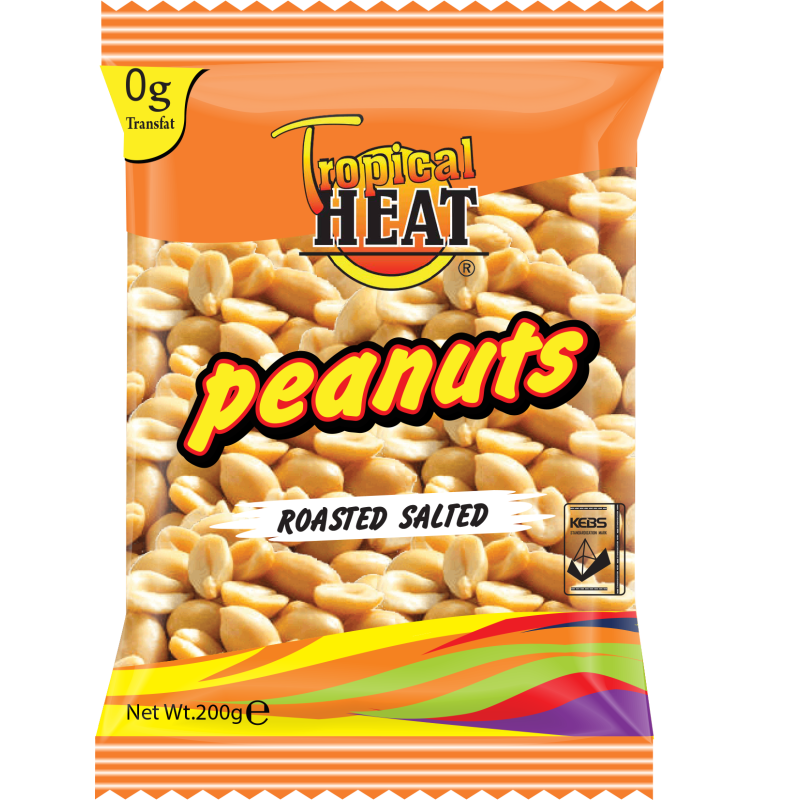 TROPICAL HEAT 150G ROASTED SALTED PEANUTS