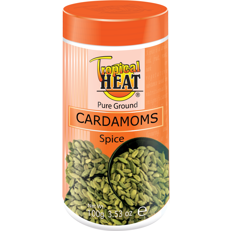 TROPICAL HEAT CARDAMOMS GROUND 100G