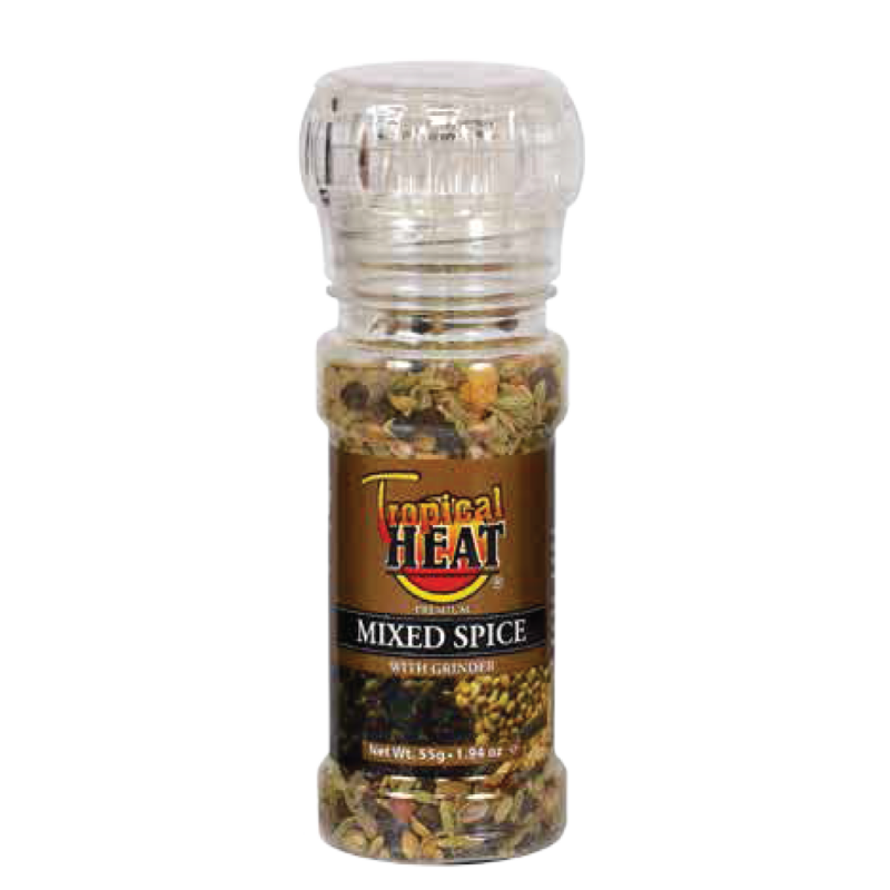 TROPICAL HEAT MIXED SPICE WHOLE GRINDER 100ML