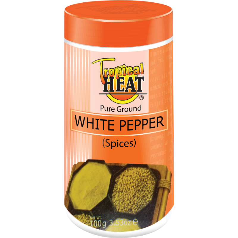 TROPICAL HEAT WHITE PEPPER 100G