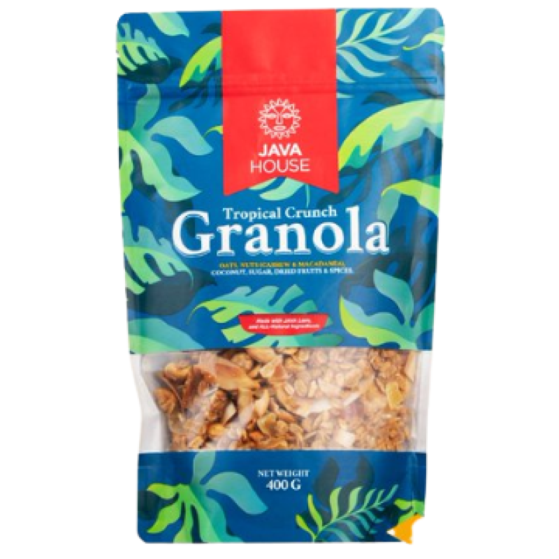 JAVA HOUSE 400G TROPICAL CRUNCH GRANOLA CEREAL