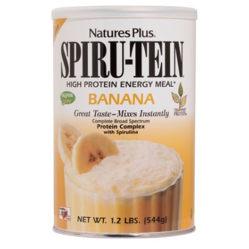 NATURE'S PLUS SPIRUTEIN PROTEIN SHAKE BANANA 544GM