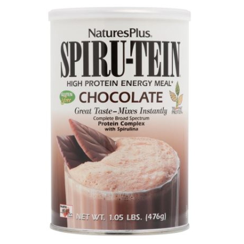 NATURE'S PLUS SPIRUTEIN PROTEIN SHAKE CHOCOLATE 476GM