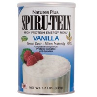 NATURES PLUS SPIRUTEIN PROTEIN SHAKE VANILLA 544GM