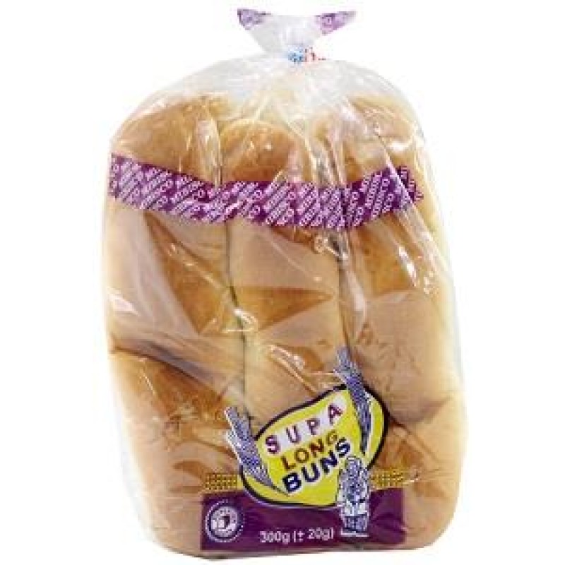 Supaloaf Long white Buns 300g