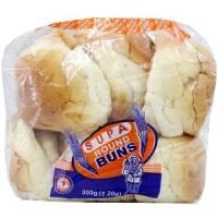 Supa Loaf Round White Buns 300g