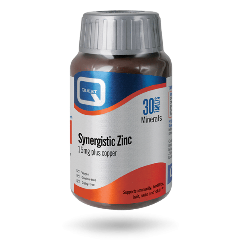 QUEST SYNERGISTIC ZINC CHELATED 30'S