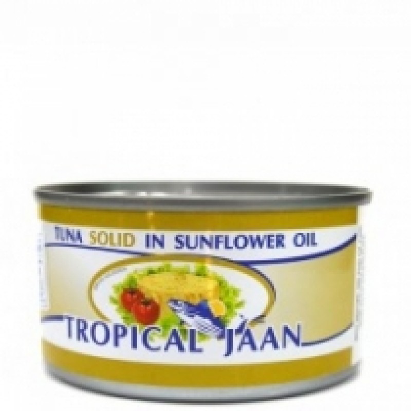 TROPICAL JAAN 200G TUNA SOLID IN SUNFLOWER OIL