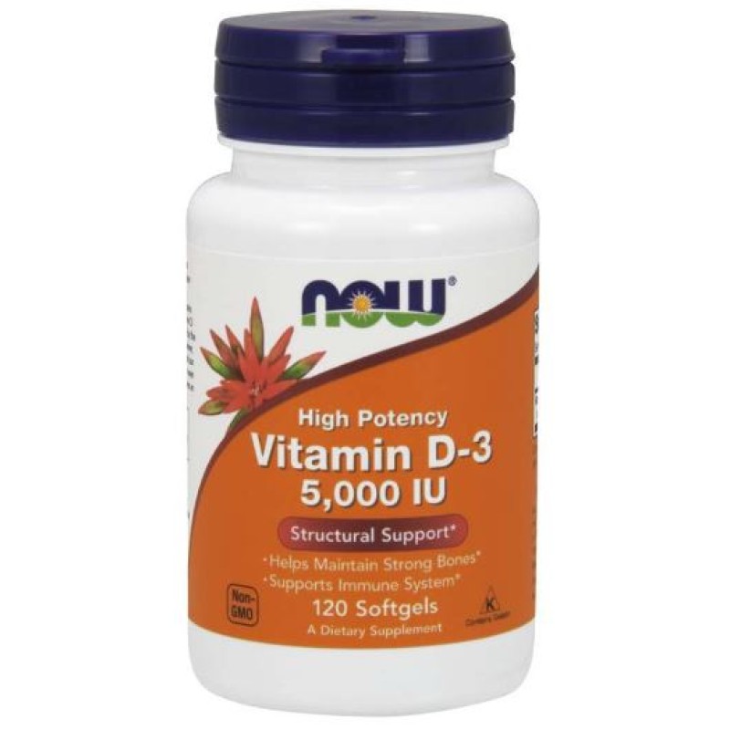 NOW Vitamin D3 5000 iu 120's