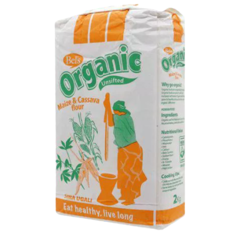 BELS ORGANIC MAIZE AND CASSAVA FLOUR 2KG