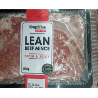 SIMPLIFINE LEAN BEEF MINCE 500G