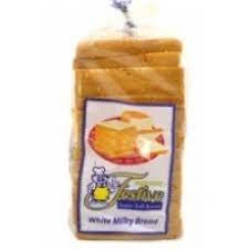 FESTIVE MILKY WHITE SLICED BREAD 400G