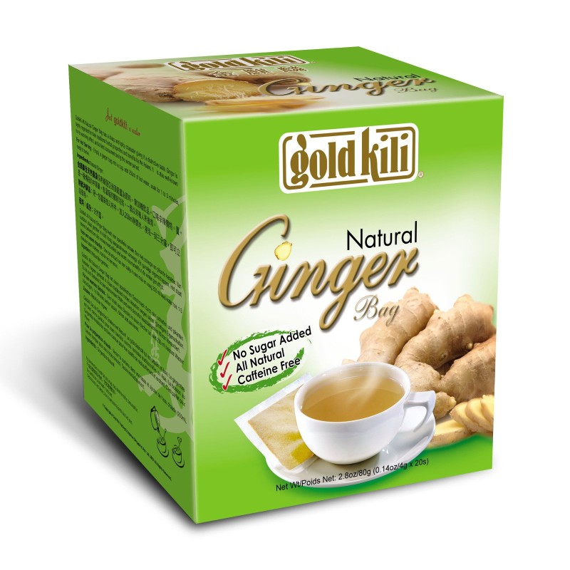 GOLD KILI NATURAL GINGER HERBAL TEA BAGS 20PCS