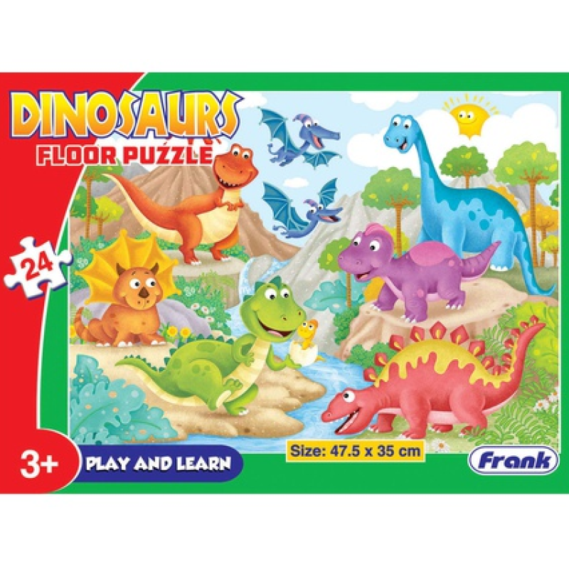 DINOSAURS FLOOR PUZZLE 24 PIECES FRANK