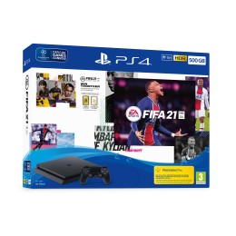 PS4 SLIM 500GB BLACK + FIFA 21 STANDARD EDITION