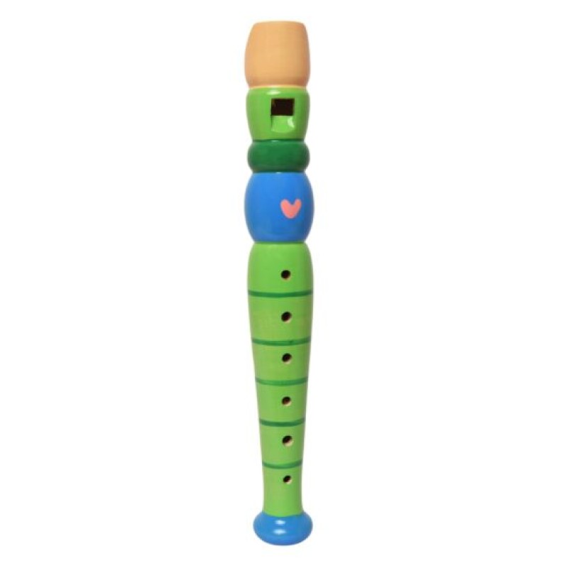 GRACE PAK GREEN WOODEN FLUTE