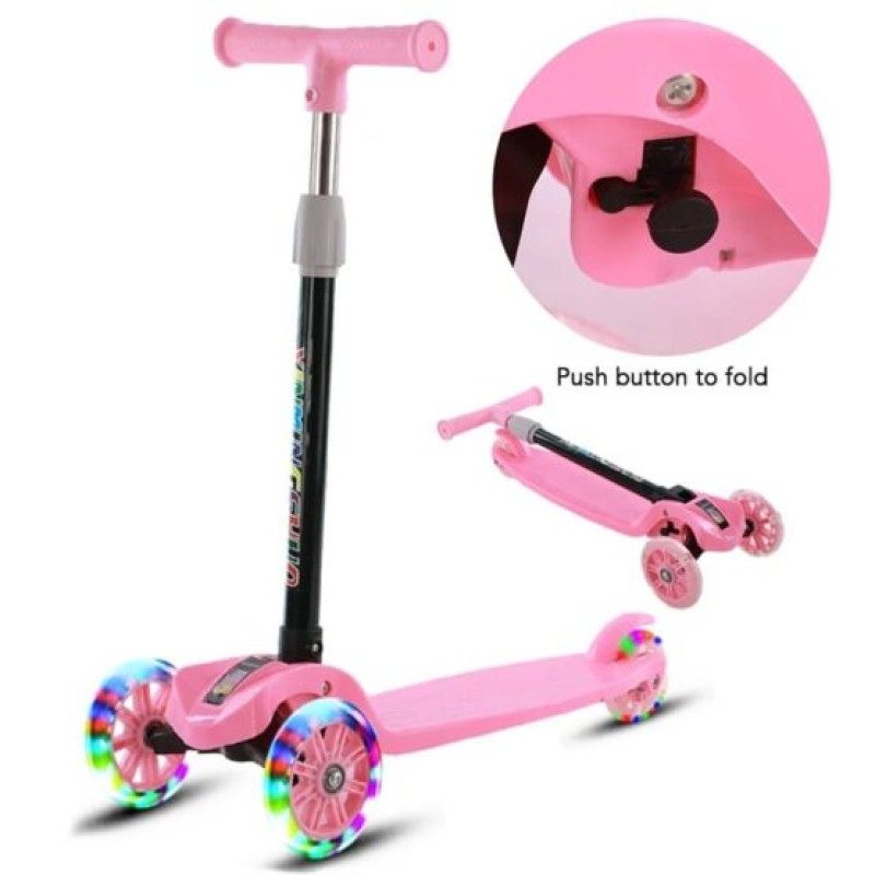 GRACE PAK 3 WHEEL KIDS SCOOTER – PINK