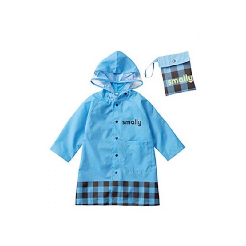 GRACE PAK KIDS CARTOON WATERPROOF CHILDRENS  RAINCOAT– BLUE