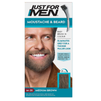 JUST FOR MEN MOUSTACHE AND BEARD M-35 MEDIUM BROWN
