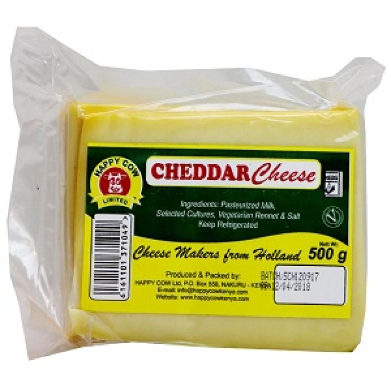 HAPPY COW CHEDDAR CHEESE 500 GMS