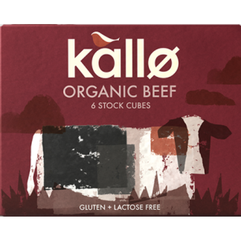 KALLO ORGANIC BEEF STOCK CUBES 66GM (6 STOCK CUBES)