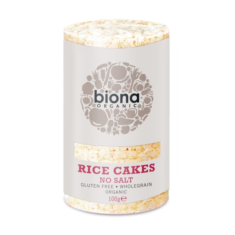 BIONA ORGANIC RICE CAKES NO SALT 100G