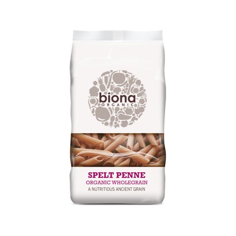 BIONA ORGANIC WHITE SPELT PENNE PASTA 500G