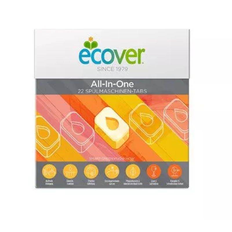 ECOVER DISH WASHING TABLETS ALL-IN-ONE CITRUS