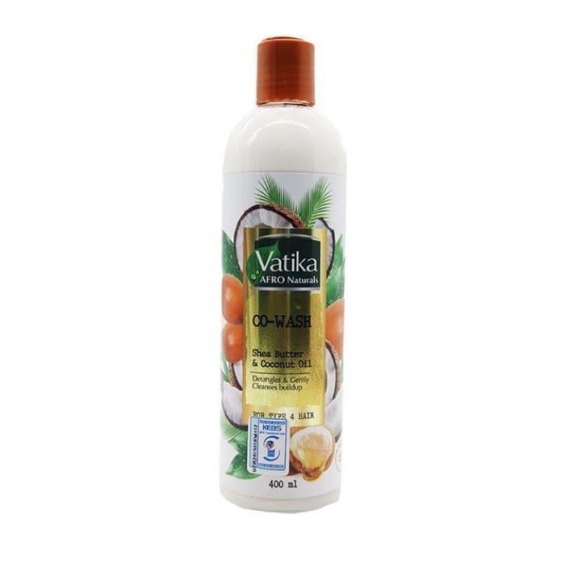 VATIKA AFRO NATURALS CO-WASH SHEA BUTTER & COCONUT OIL 400ML VATIKA AFRO NATURALS CO-WASH SHEA BUTTER & COCONUT OIL 400ML