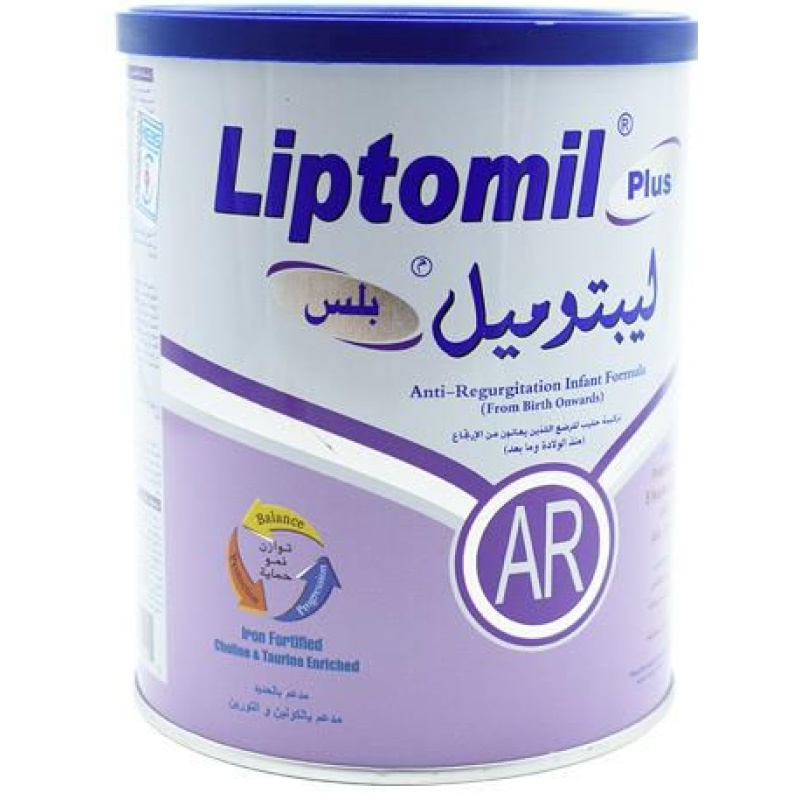 LIPTOMIL PLUS AR (ANTI-REGURGITATION FROM BIRTH ONWARDS) INFANT MILK FORMULA FROM BIRTH TO 12 MONTHS 400G