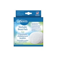 DR BROWN'S WASHABLE BREAST PAD 4PACK