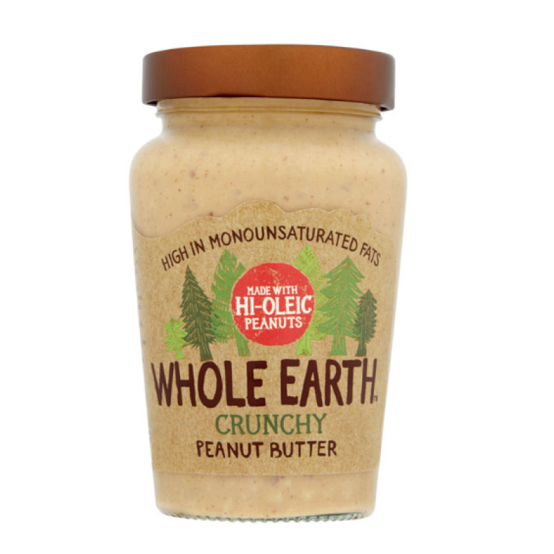 WHOLE EARTH HI-OLEIC CRUNCHY PEANUT BUTTER 340G